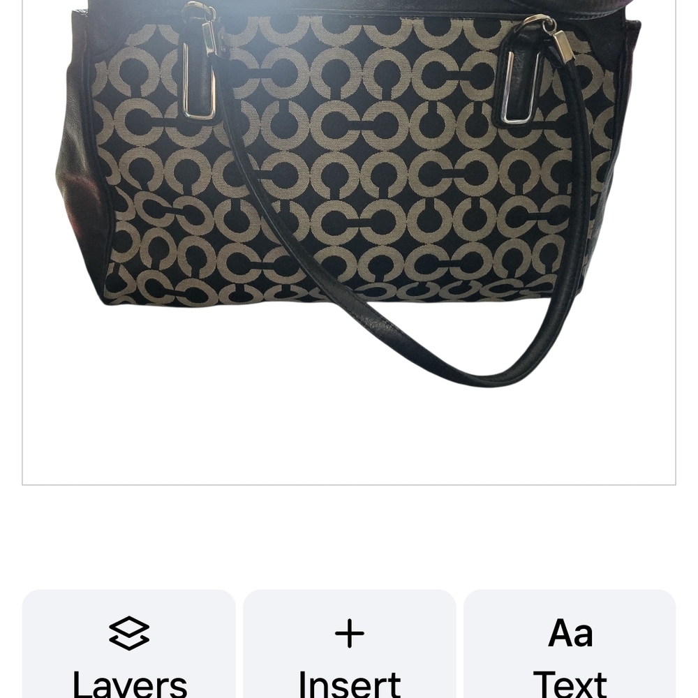Coach, Madison Y2K 9Black and Tan Women's Tote, Style 25624~EUC - Picture 9 of 11